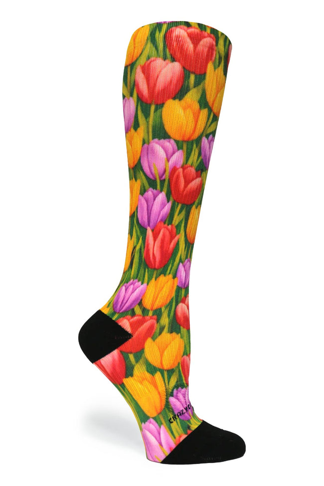 Medias de compresión de venta libre 360 ​​Spring Stripes (estándar y extra anchas) 