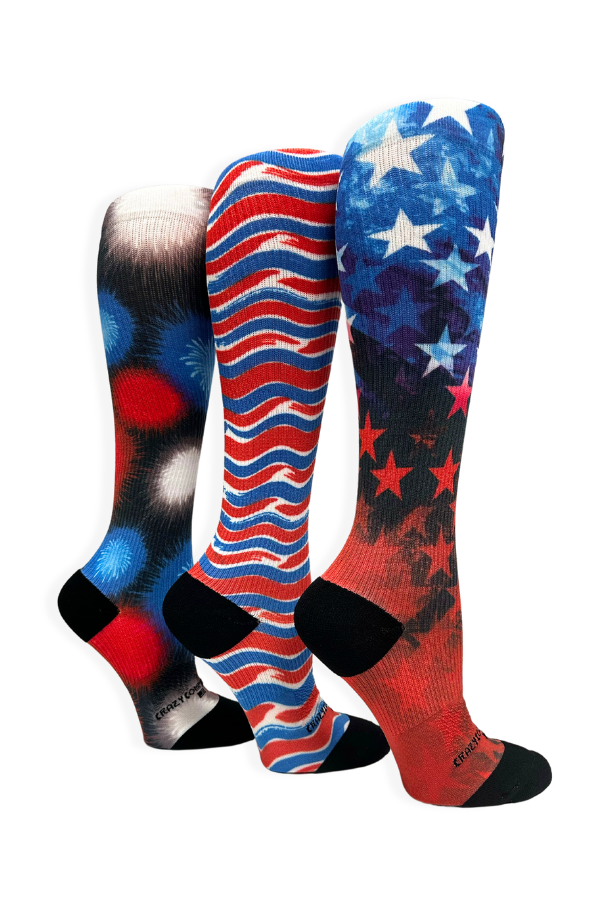 Paquete de 3 pares: 360 USA (estándar y extra ancho) 