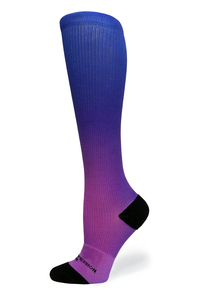 Medias de compresión de venta libre 360 ​​Spring Stripes (estándar y extra anchas) 