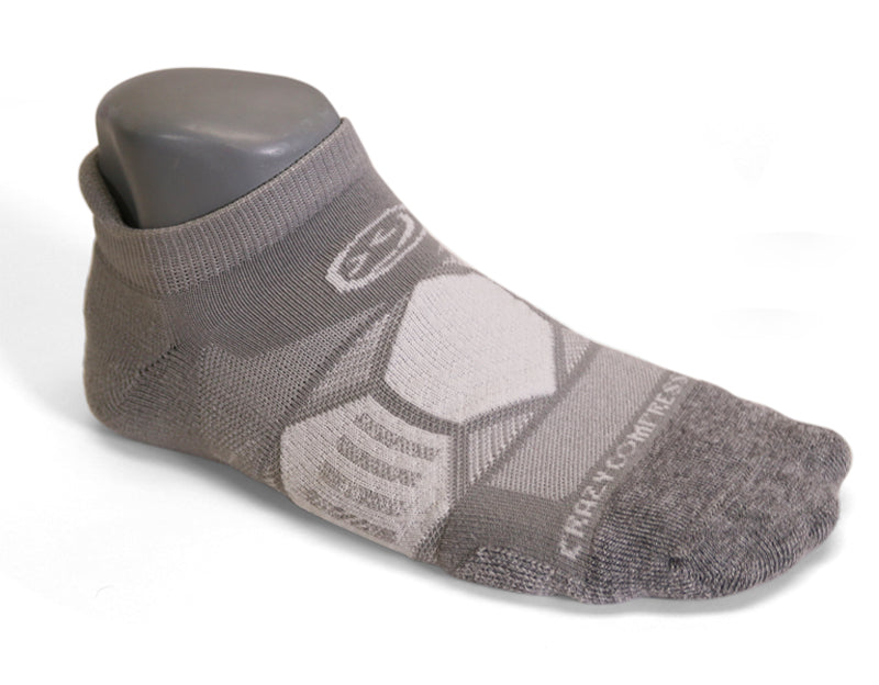 Cool Grey Elite Running Socks