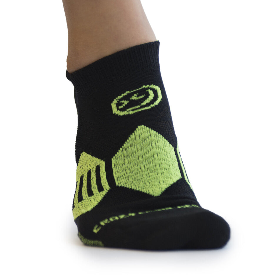 Black & Lime - Elite Running Socks