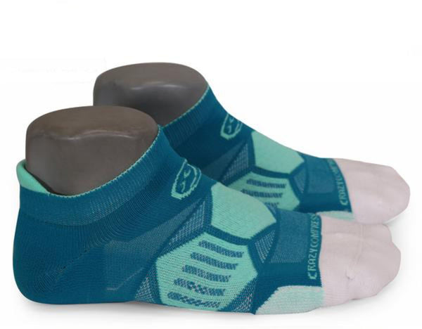 Teal & Lucite - Elite Running Socks